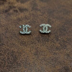 Authentic Chanel Diamond Earrings